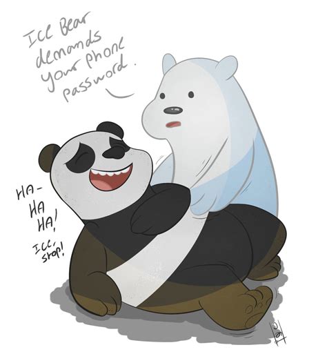 Ice Bear Tickling Panda Bearstack