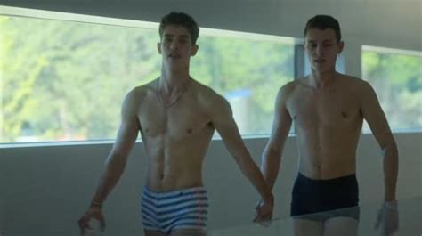 The Striped Swimsuit Of Patrick Blanco Manu Ríos In The Series Elite S04e05 Spotern