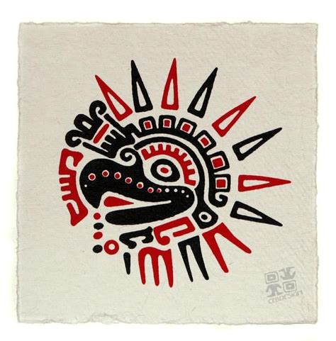 Aztec Eagle By Cebdesign On Deviantart Arte Asteca Arte Abor Gene