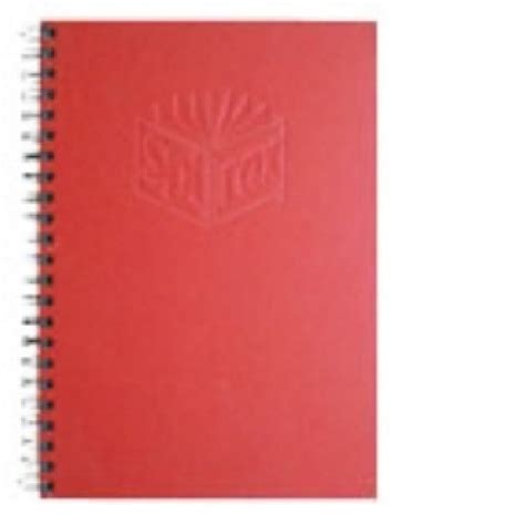 Spirax 512 Notebook A4 Side Opening Hard Cover 200 Page Red