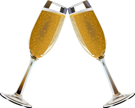 Champagne Glasses Toasting Clipart Clipart Best