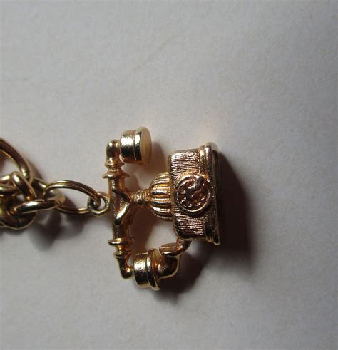Avon Gold Tone Charm Bracelet 5 Avon Charms Victoriana Etsy Uk