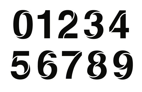 Number Fonts Lopibrown