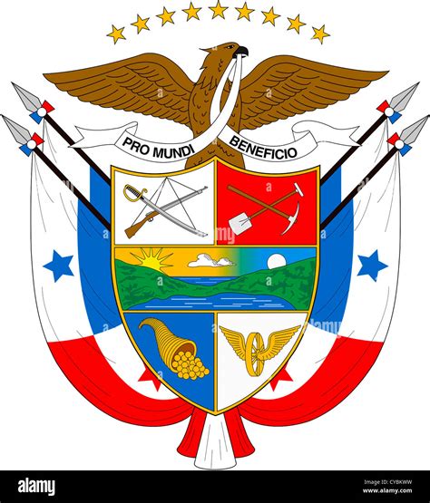Coat Of Arms Of The Republic Of Panama Stock Photo Alamy