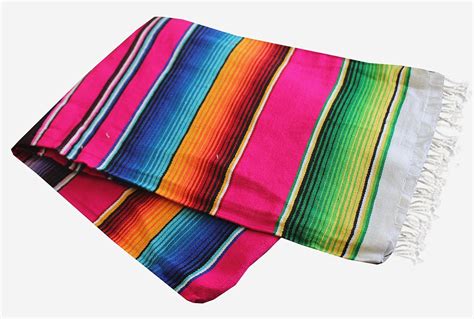 Del Mex Tm X Large Mexican Serape Blanket Sarape Pink