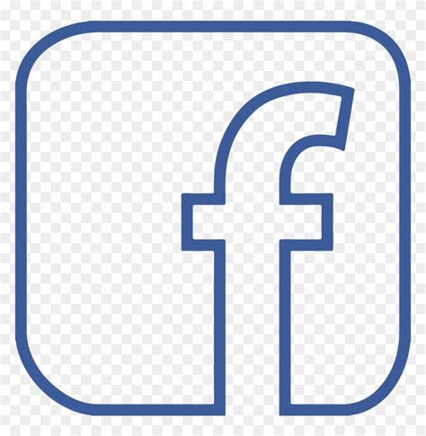 Facebook F Icon Logo Outline Transparent Vector Facebook Logo Png