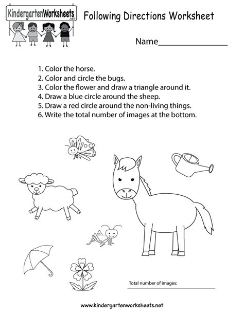 Reading worksheets fun reading worksheets for kids. This is a great following directions worksheet. Kids can color and draw… | Follow directions ...