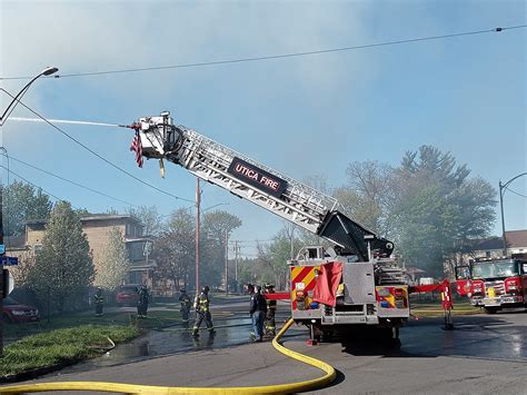 Utica Firefighters Battle Morning Blaze On Park Avenue Photos