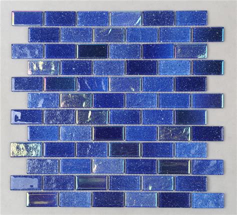 Ideal Outdoor Ocean Blue Iridescent Swimming Pool Mosaic Tiles