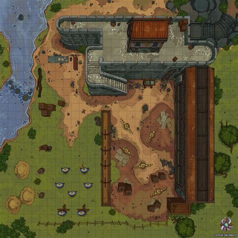 Training Grounds Battle Map 30x30 : r/Roll20