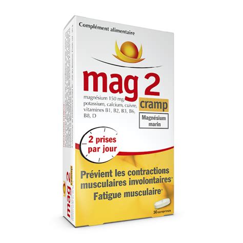 Mag 2 Cramp Complément Alimentaire 30 Comprimés 300 U Magnesium