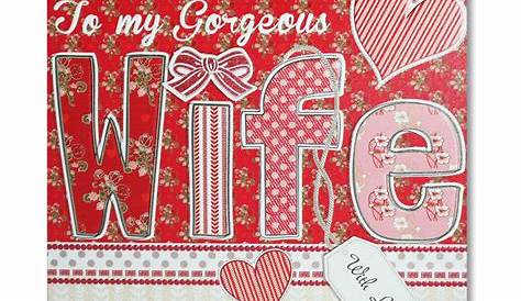 To My Gorgeous Wife Valentine's Day Card - Karenza Paperie