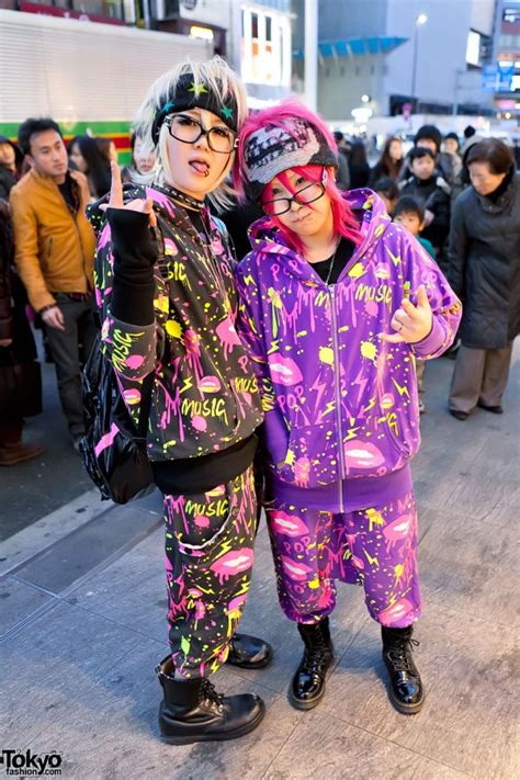 colorful and fun acdc rag pop girls in harajuku