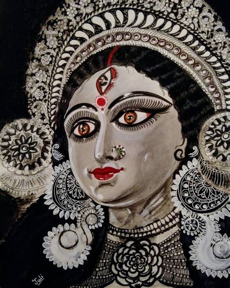Goddess Durga Painting By Juli Bhowmik Saatchi Art