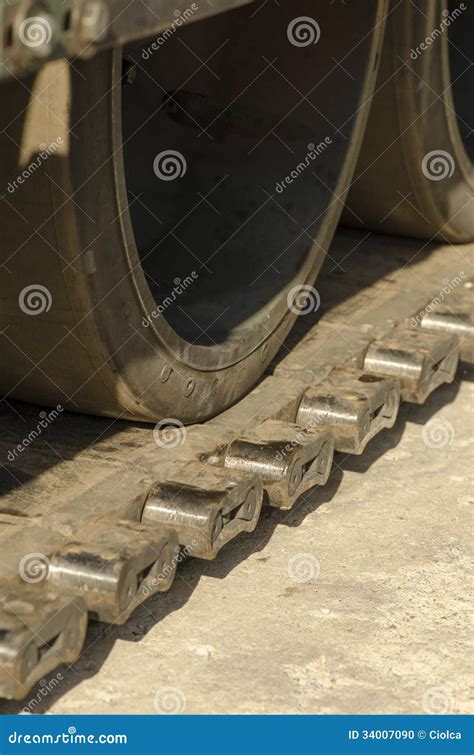 Caterpillar Tracks Of Tank Stock Photo Image Of Black 34007090