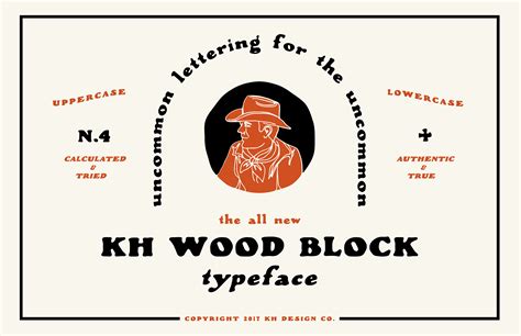 Kh Wood Block Serif Fonts Creative Market
