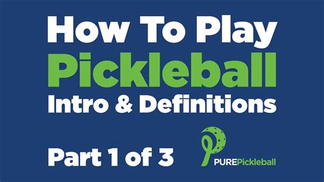 Techniques, ways to build stamina and agility, and dodgeball warmup. How To Play Pickleball: Part 1 of 3 - Intro & Definitions ...