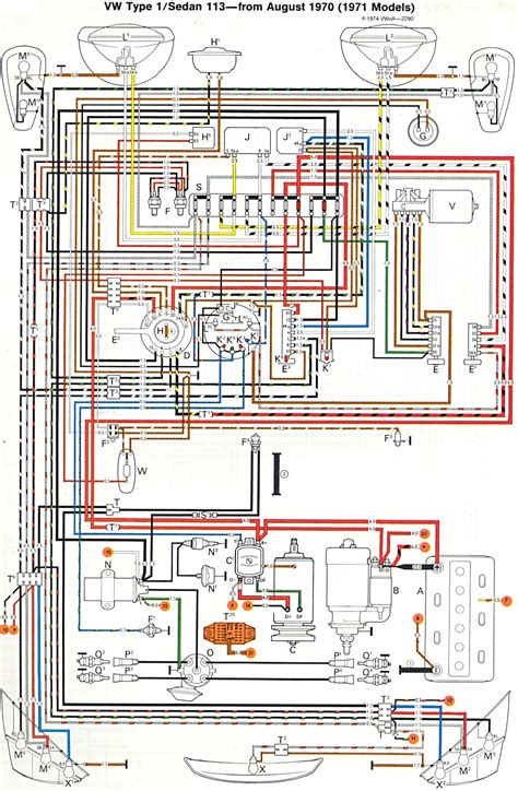 1973 Vw Transporter Engine Parts Diagram