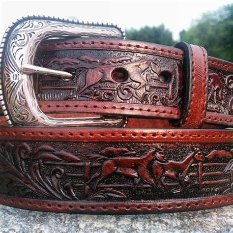 Leather Belt Mens Belt Western Handmade Cowboy Etsy Canada Leather