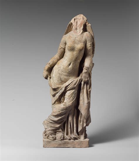 Terracotta Statuette Of A Veiled Woman Period Hellenistic Date 2nd