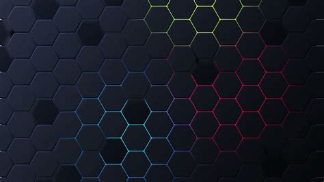 No Copyright Twitch Gaming Loop Animated Background Rgb Hexagonal