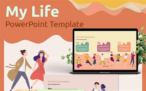 My Life Powerpoint Template 77268 Templatemonster