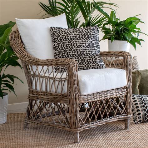 A wingback or high back armchair can create a great reading spot, with a strategically positioned floor. Rattan (Cane) Armchair Kubu Grey | Buy Armchairs & Accent ...