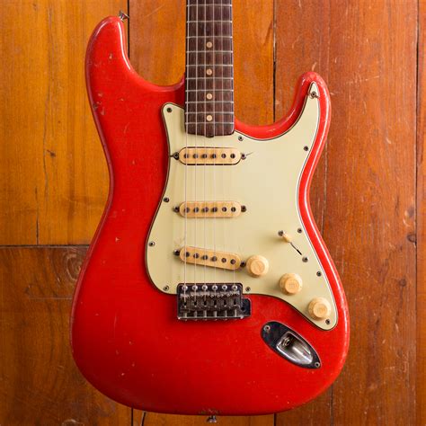 Fender Stratocaster 1963 Fiesta Red Guitar For Sale Max Guitar