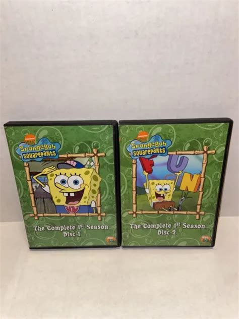 Spongebob Squarepants The Complete First Season Disc 1 2 Dvd 1500