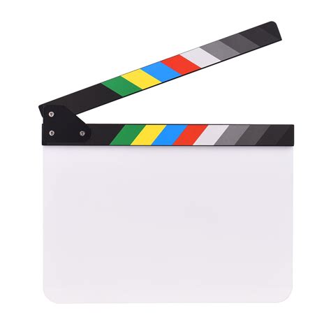 30 24cm 12 9in Acrylic Film Clapboard Movie Directors Clapper