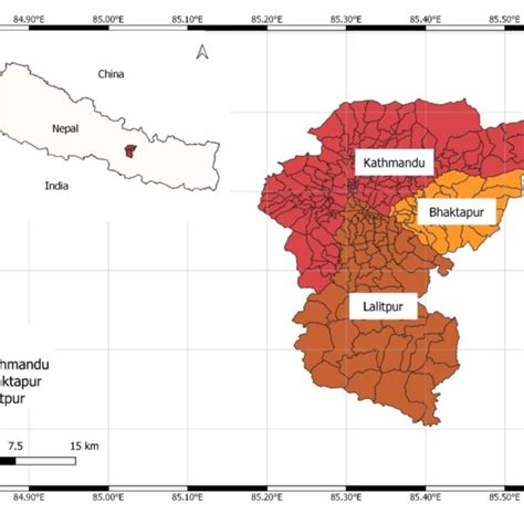 Map Of Kathmandu Valley Download Scientific Diagram