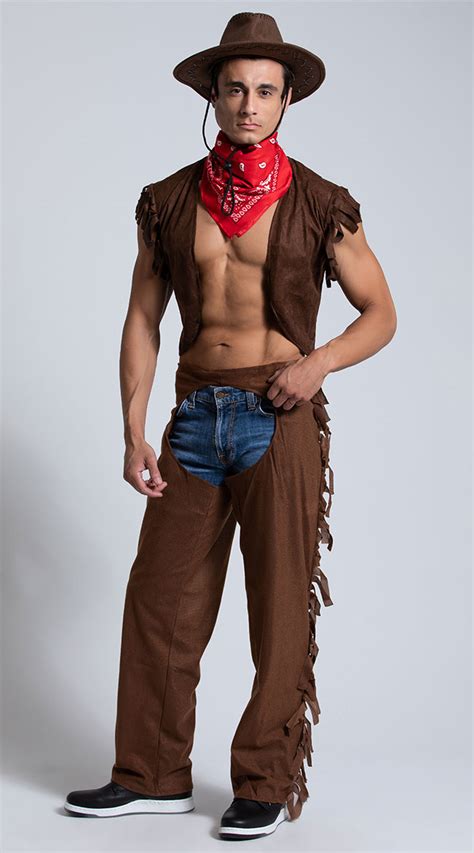 Medium Male Mens Saddle And Straddle Cowboy Costume Mens Sexy