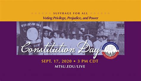 Mtsu Marks Constitution Day Sept 17 With Voting Rights Panel Voter