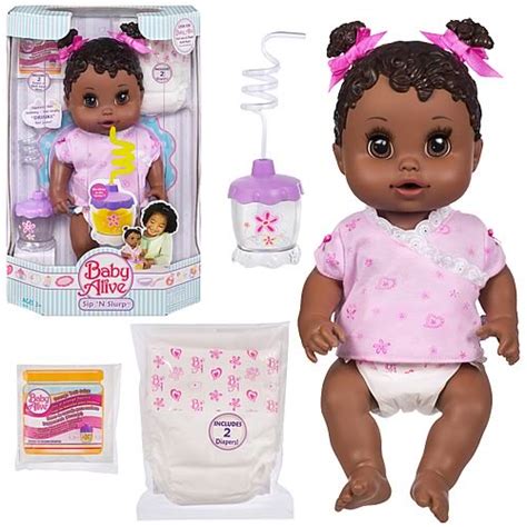 Baby Alive Sip And Slurp Doll African American Hasbro Baby Alive