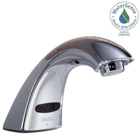Before you do anything make sure the water is turned off to the faucet. Delta Commercial Battery-Powered Single Hole Touchless ...