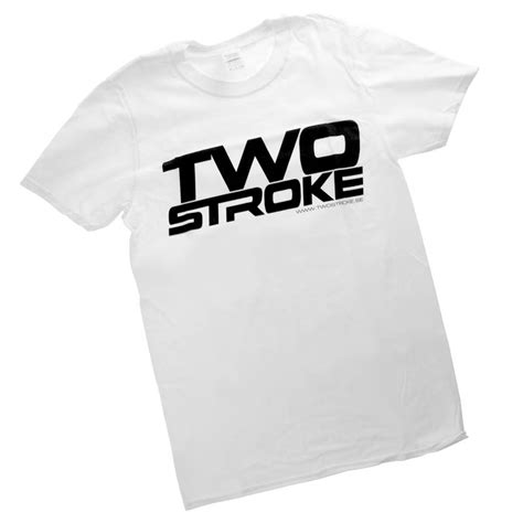Tsr T Shirt Twostroke Logo Vit Twostroke