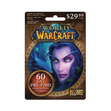 I ordered an adorable wow card! WIn 1 Month Of World Of Warcraft Game Time Gift Card