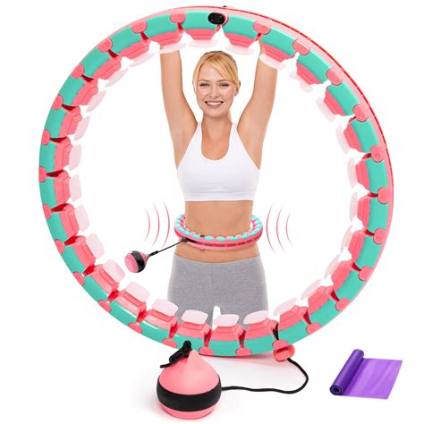 todo weighted hula fitness hoop plus size smart hoola fitness hoop for adults weight loss with