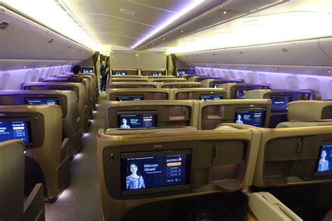 I always prefer the smaller cabin as the foot space in the singapore airlines business class is rather small. Singapore-777-Business-Class - 2 - One Mile at a Time