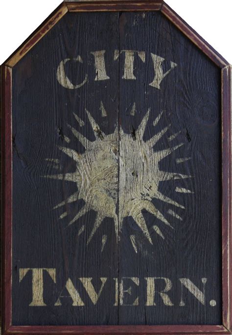 City Tavern Original Tavern Sign By Andy Walker