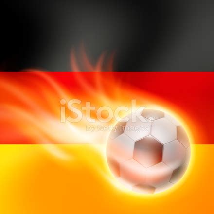 Unique german football posters designed and sold by artists. Burning Football on Germany Flag Background Stock Vector ...