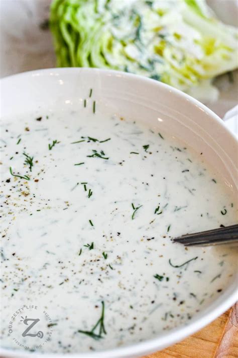 Creamy Dill Dressing Ready In 15 Minutes Our Zesty Life
