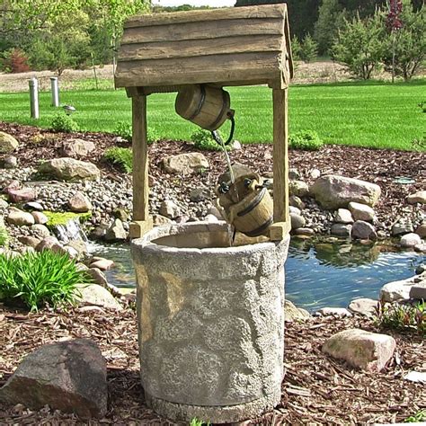 Outdoor Ranch Farm Western Wishing Well Water Fountain For Garden Yard