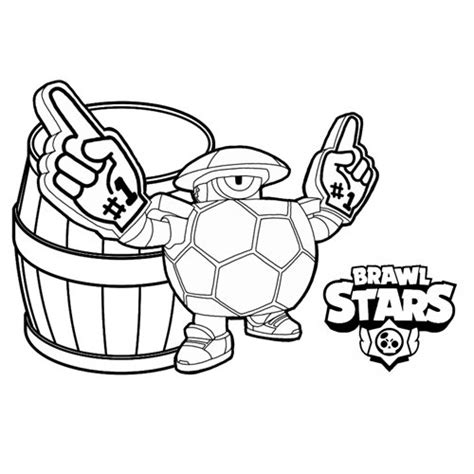 Darryl Brawl Stars Coloring Page Free Online Coloring Pages