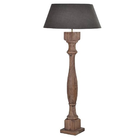 4.6 out of 5 stars. Tall Wooden Column Floor Lamp Brown Or Grey in 2020 | Wooden columns, Wooden floor lamps, Wood ...