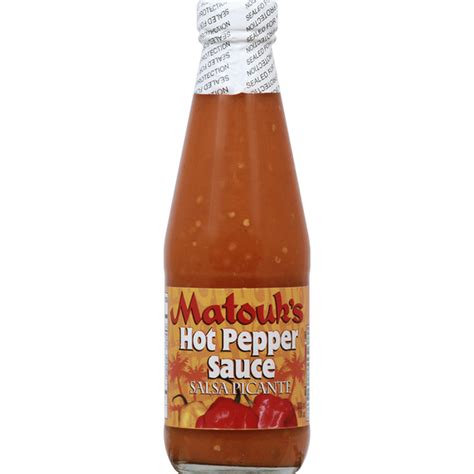 Matouks Hot Pepper Sauce Salsa Picante 10 Oz Instacart