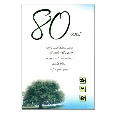 Modele Texte Anniversaire 80 Ans