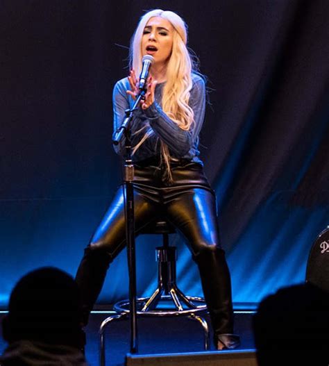 Lovely Ladies In Leather Ava Max In Leather Pants