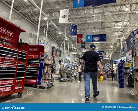 Mill Creek, WA USA - Circa June 2022: Angled View of People Shopping
