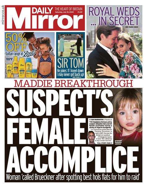 daily mirror july 18 2020 newspaper get your digital subscription